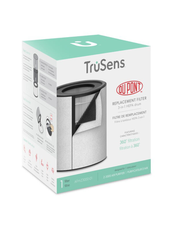 Safety - TruSens Replacement HEPA Filter 3-In-1 For Z3000 Air Purifier - Far North Office Choice - View #2