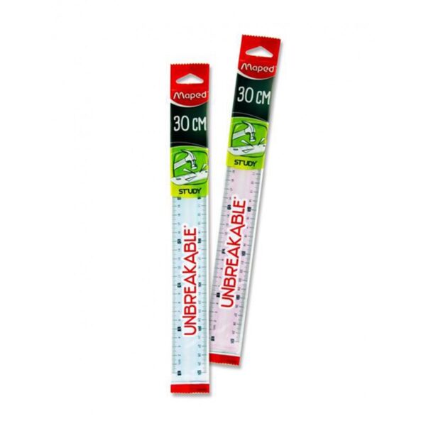 MAPED STUDY UNBREAKABLE RULER 30CM/12IN - Thef:;llstop