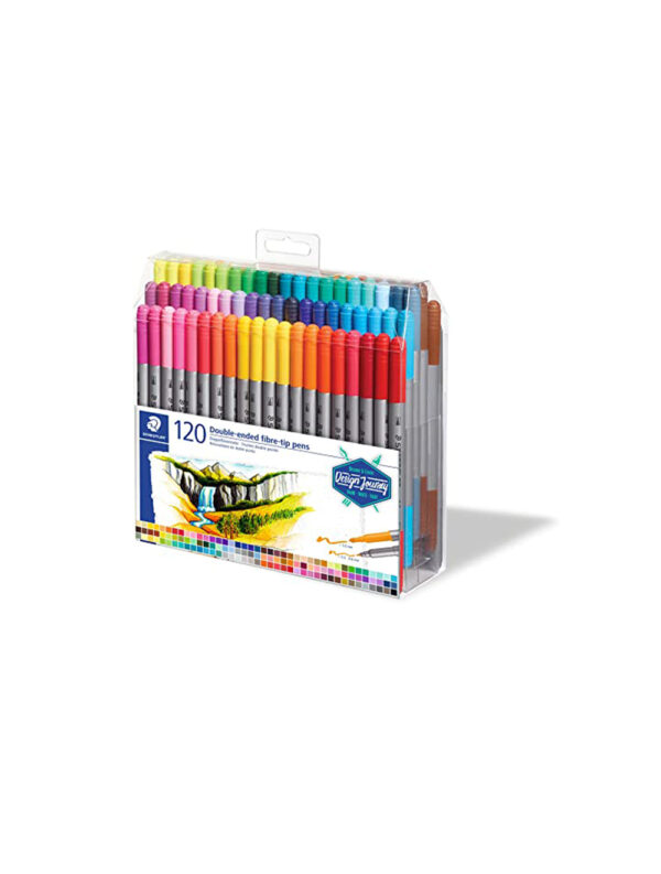 STAEDTLER® 3200 DOUBLE ENDED FIBRE TIP PEN X 120C Thef;llstop